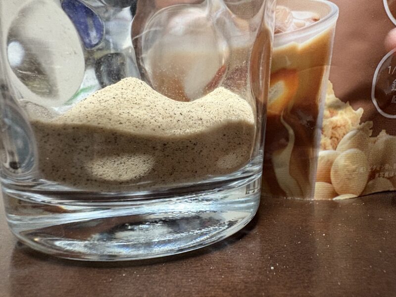 SOY it protein(そいっと。プロテイン)を表示通り入れたところ